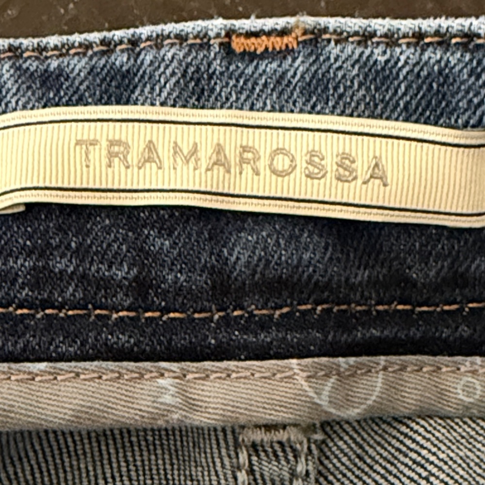 Tramarossa High Rise Belted Straight Leg Jeans Waist 27 - Picture 6 of 12